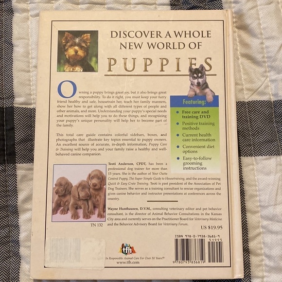 PUPPY Care & Training by Teoti Anderson hardcover reading book with CD - Picture 4 of 9